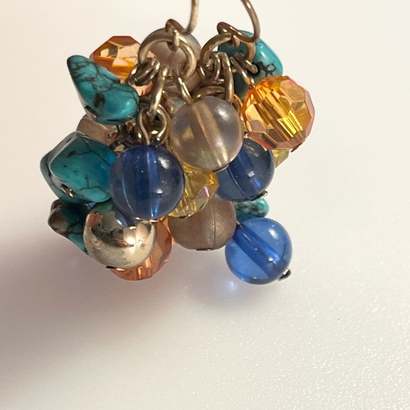 Artisan Handmade Dangle Turquoise Chip
Boho Beaded Chandelier Drop Earrings - Picture 15 of 16